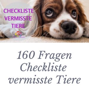 Checkliste vermisste Tiere